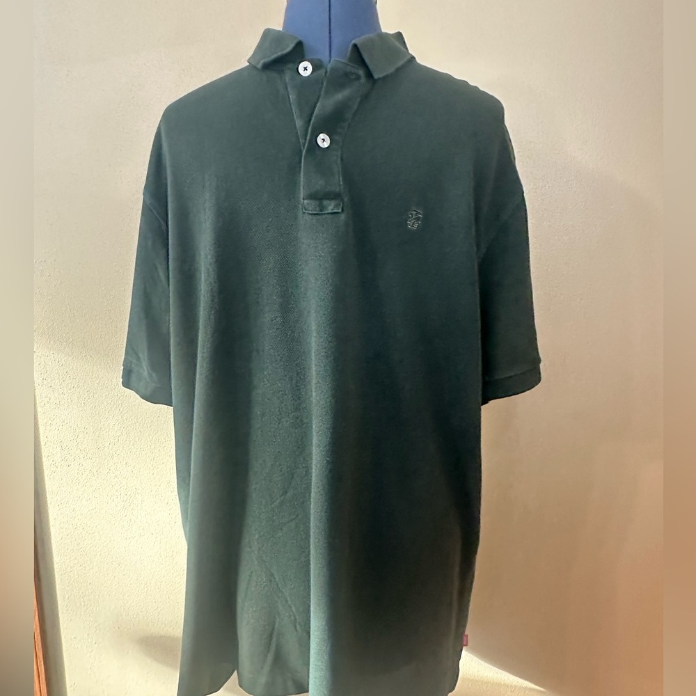 Izod Men's Dark Green Polo Shirt